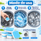 Pastillas Limpiadoras para Lavadora Efervescentes – Pack 24 Unidades (2 Cajas)